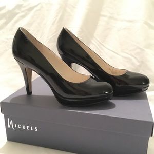 Black Patent Platform Pumps
